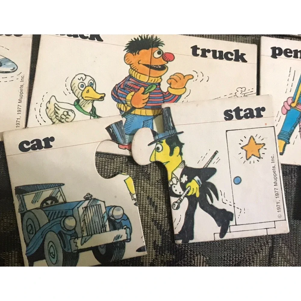 Vintage Sesame‎ Street Rhyming Cards 14 sets 1971